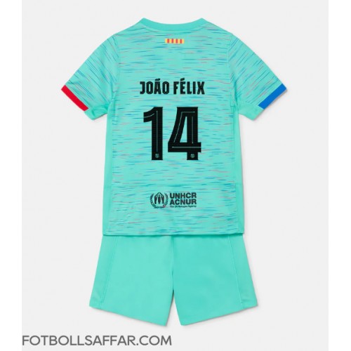 Barcelona Joao Felix #14 Tredje Dräkt Barn 2023-24 Kortärmad (+ Korta byxor)